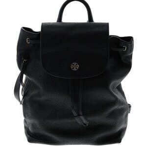 Tory Burch Black Leather Backpack - full size